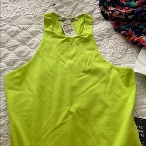 Express lime green bodysuit